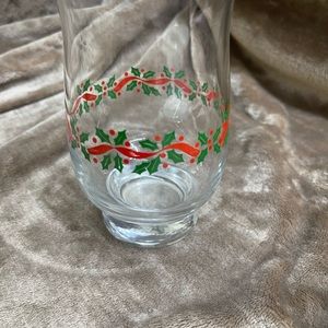 Set of 5 Christmas Holiday Special 5” Holly Berries glass